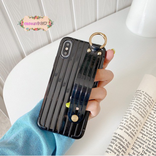 Case Softcase Luggage Koper Handgrip Iphone 6 6+ 7 8 7+ 8+ X XR XS MAX 11 12 MINI PRO MAX CS988