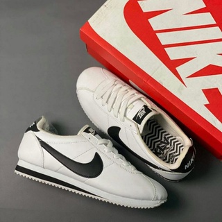 nike cortez womens black and white