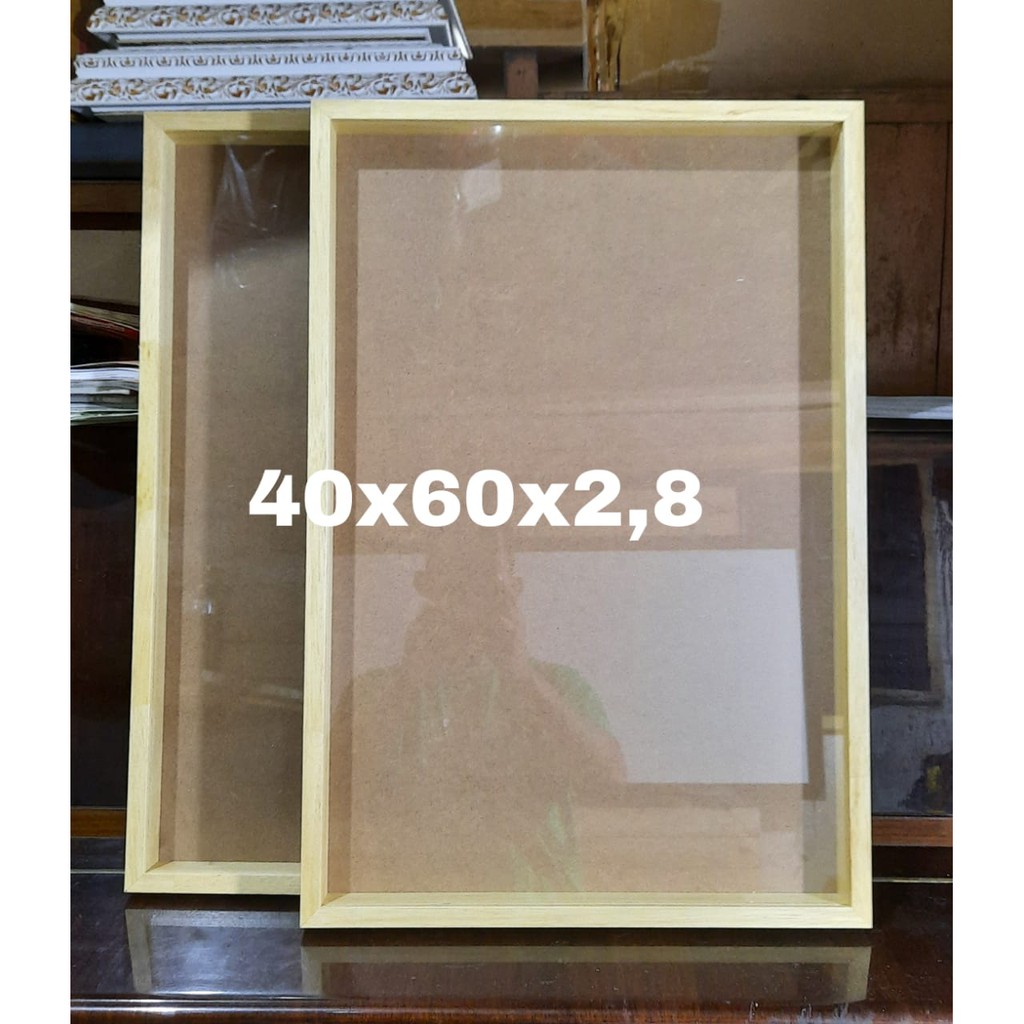 Bingkai mahar kayu 40x60x2,8