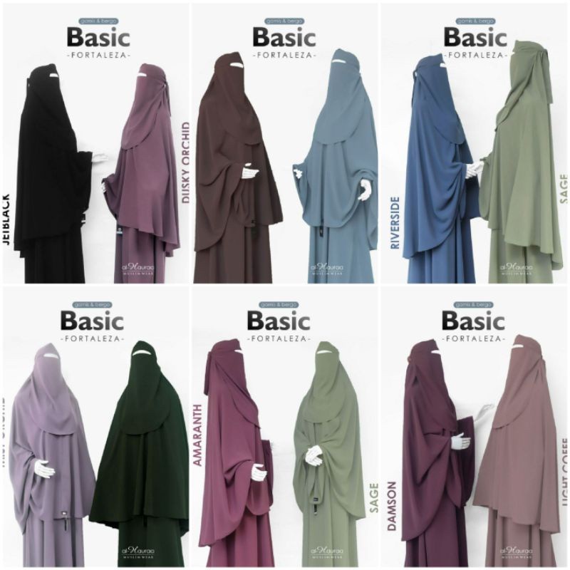 Bergo Basic Fortaleza Khimar Murah by Al Hauraa