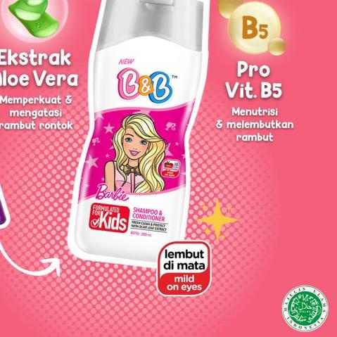 B&B Shampoo Barbie Botol 200ml
