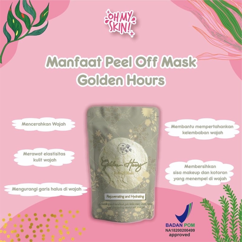 [READY] MASKER PEEL OFF GEL OHMYSKIN GEL PEEL OFF MASK PETALS OH MY SKIN OHMYSKIN