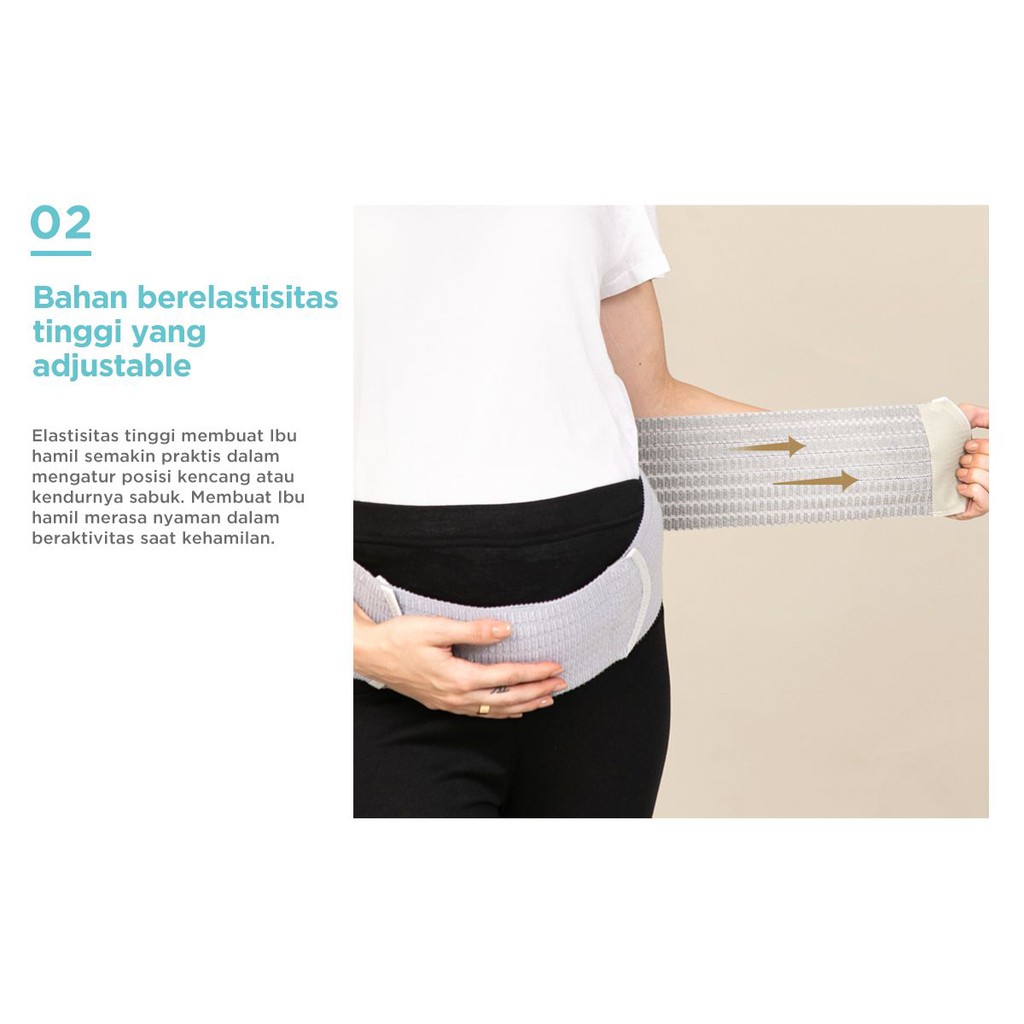 Mooimom Bamboo Maternity Support Belt | Sabuk Penyangga Perut Hamil