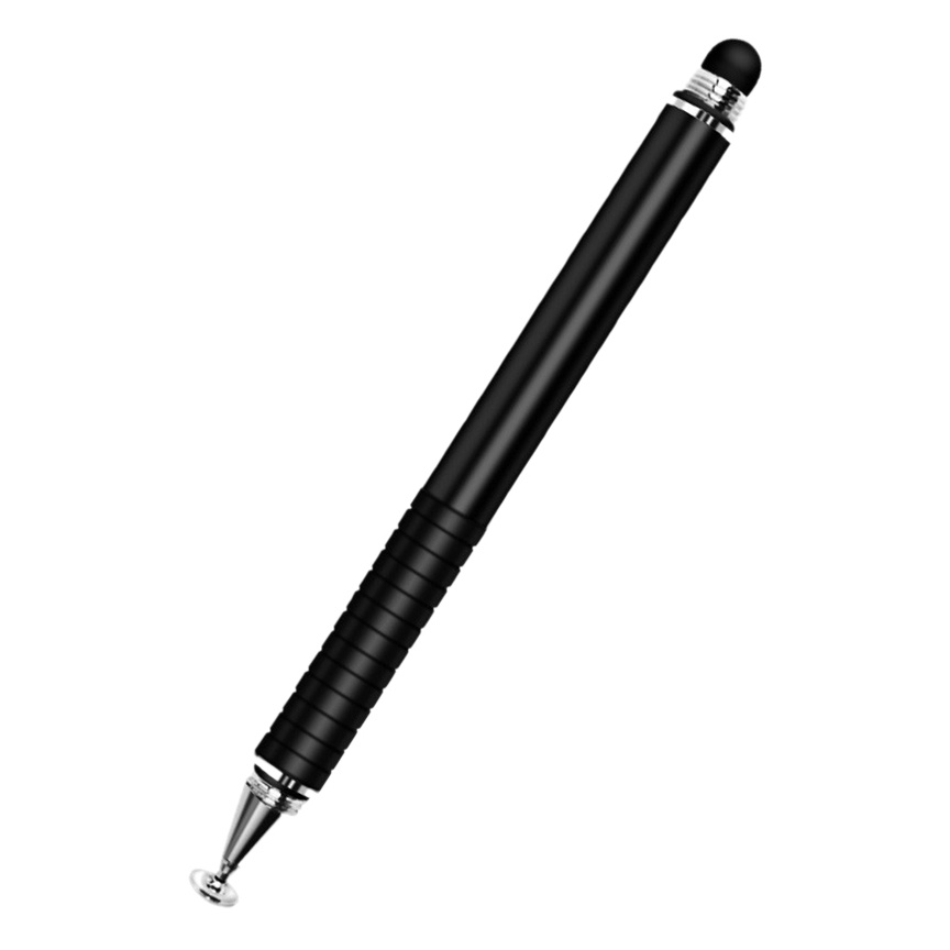 2 in 1 Fine Point Stylus Capacitive Touch Pen for Smartphone Tablet - ST-2008 - Black OMTA1RBK