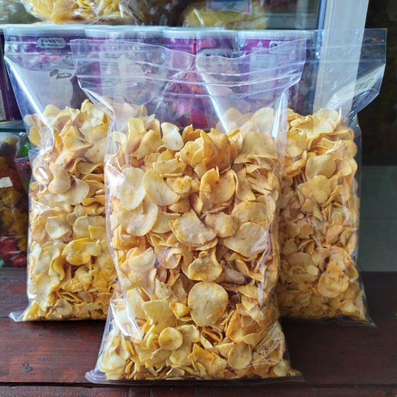 

kripik singkong Madura, keripik singkong bawang Madura, kripik singkong pedas 200g