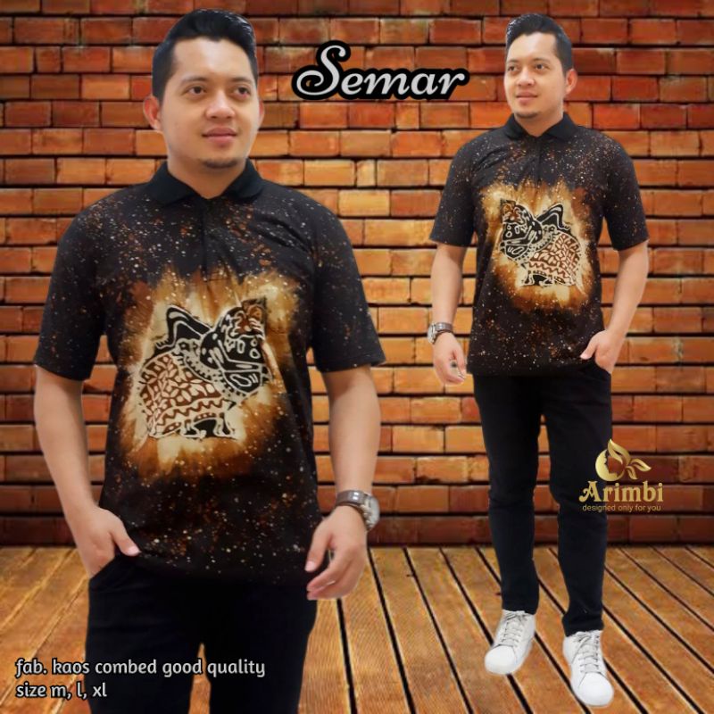 kaos batik semar
