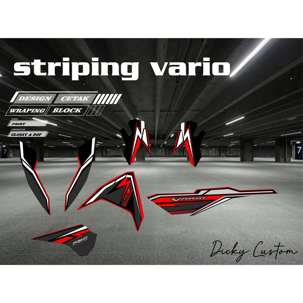 Jual stiker striping honda vario | Shopee Indonesia