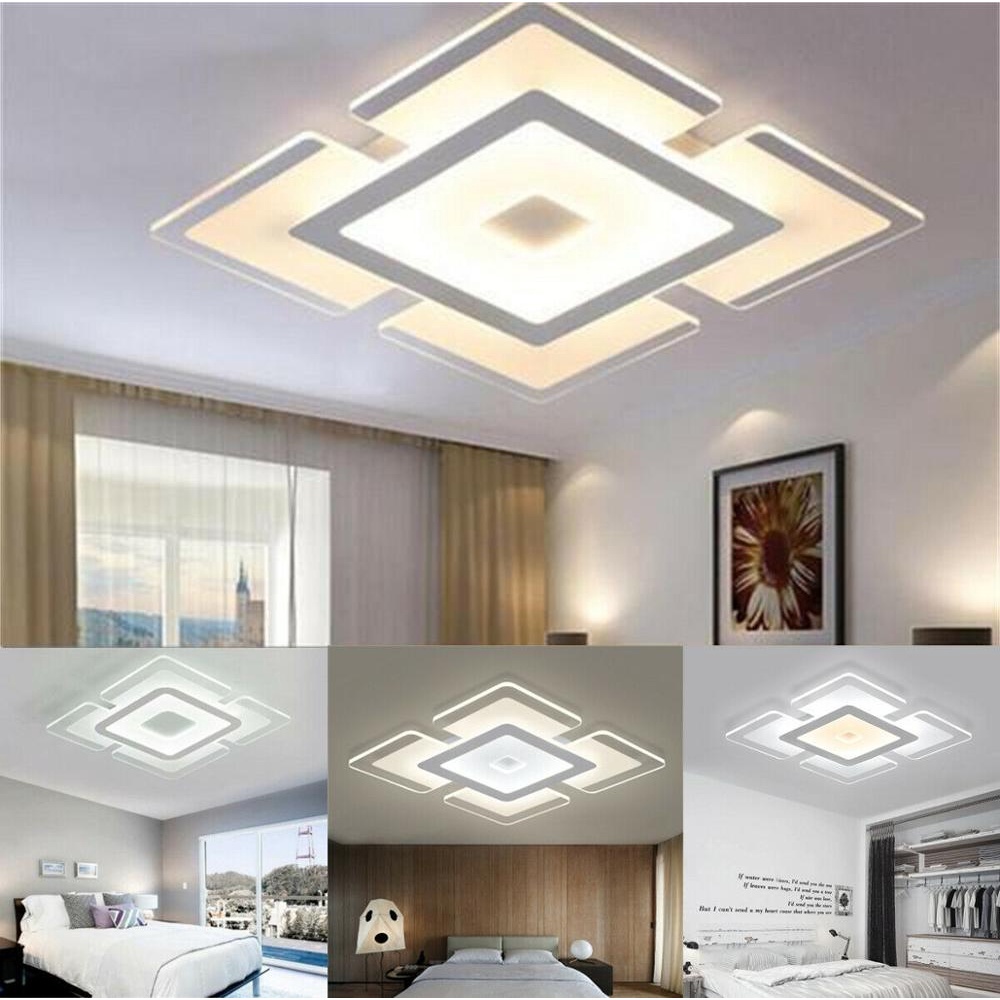 Lampu Hias Plafon Ruang Tamu 3 warna plus Remote Minimalis modern LED Plafon Modern Ceiling Light 16W 20 cm Dimmable Acrylic LED Ceiling Light Home Lamp Modern Elegant Living Room Bedroom Square Acrylic LED Ceiling Light Home Lamp Modern Elegant Living