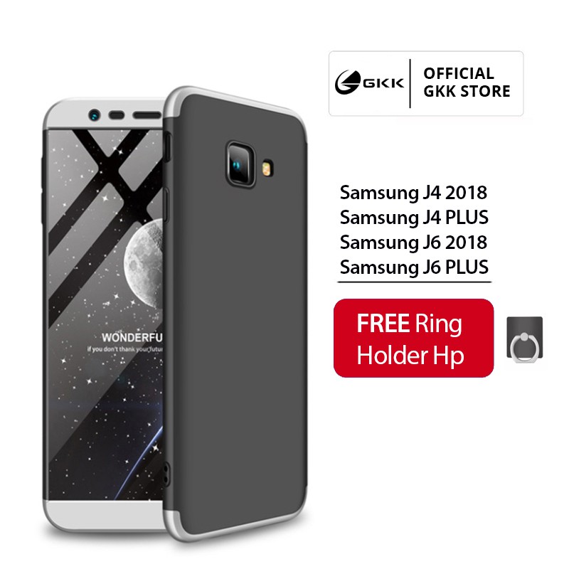 GKK Samsung J4 J6 J8 2018 J4 Plus J6 Plus Casing Hardcase 360 Bumper Anti Retak Original