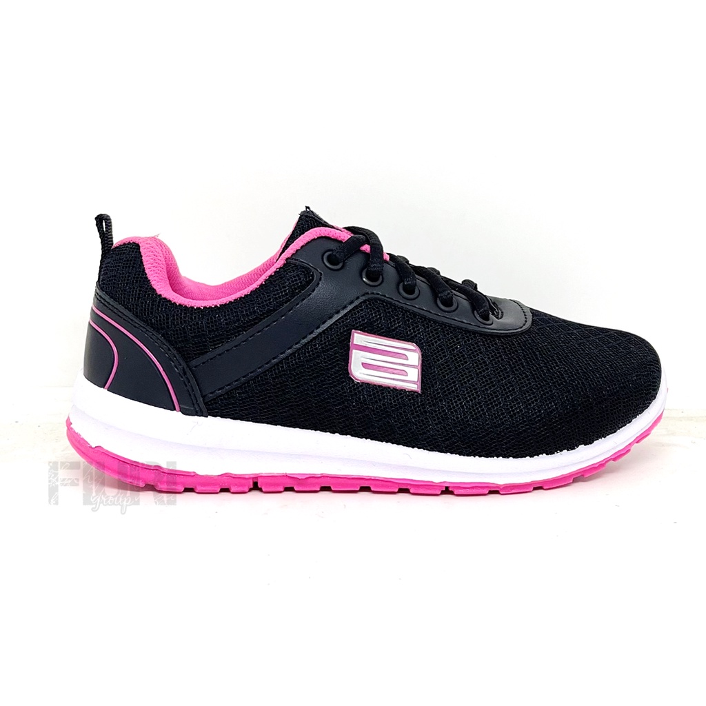 FIURI - ANDO ORIGINAL - AIDA 33-40 HITAM PINK - SEPATU SNEAKERS SPORT KANVAS SOL KARET ANAK PEREMPUAN - SEPATU KETS FASHION TRENDY WANITA DEWASA - SEPATU OLAHRAGA LARI FITNES SENAM KERJA KULIAH BERTALI CEWEK MURAH PROMO DISKON BONUS KAOS KAKI