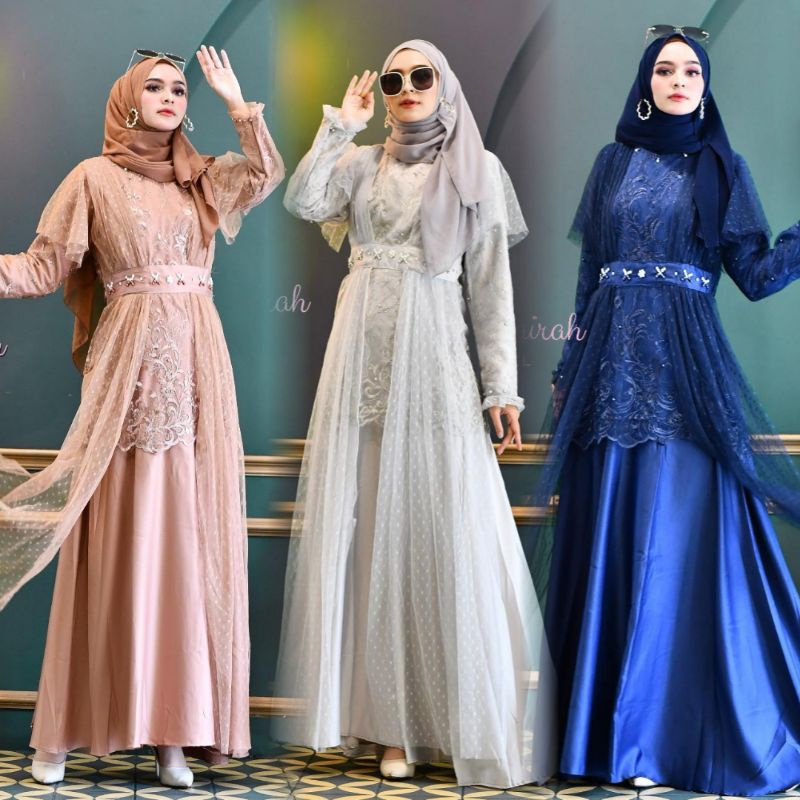 TERBARU GAMIS HUMAIRAH GAMIS TULLE MODERN GAMIS PESTA BAJU KONDANGAN