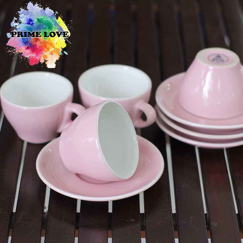 4PCS Gelas Cangkir Set Keramik Perlengkapan Cafe untuk Cangkir Kopi Late Gelas Teh dan Kado Souvenir - CS200