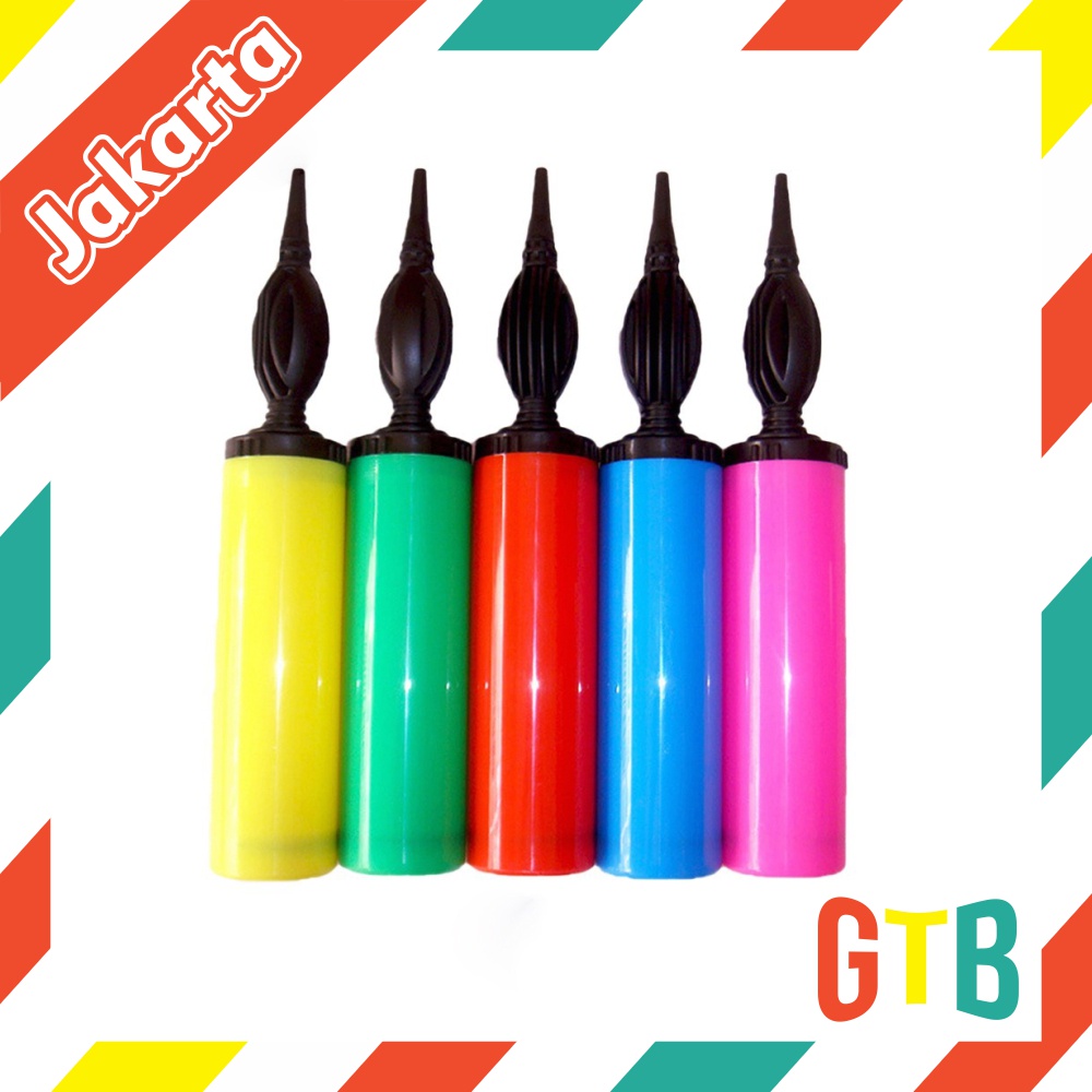 ❤GTB❤ Pompa Balon tangan manual warna warni R680