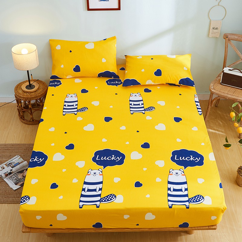 Mattress Bed Sheet Cover / Seprei Bed Cover Sprei Motif Katun Sarung Penutup Kasur Bahan Import