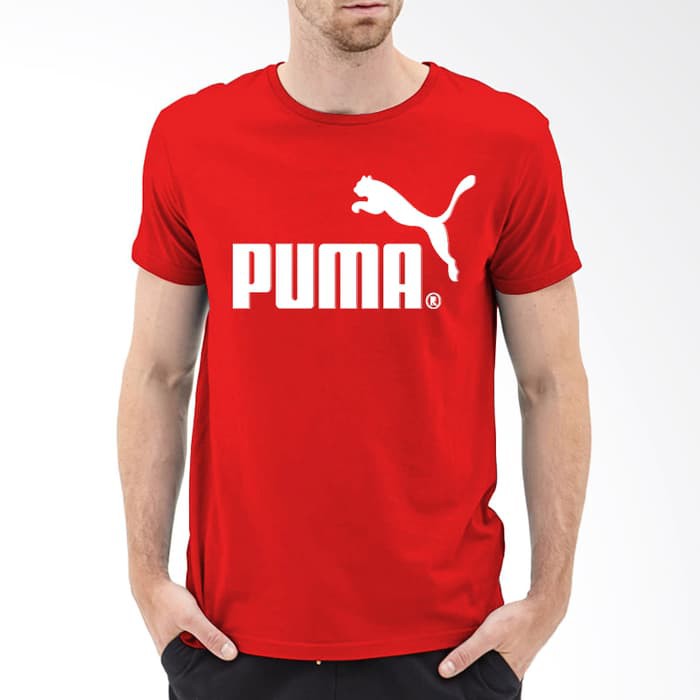 BASIC KAOS T-SHIRT COMBED ADIDAS/NIKE/PUMA/UA BASIC WARNA MERAH CABE