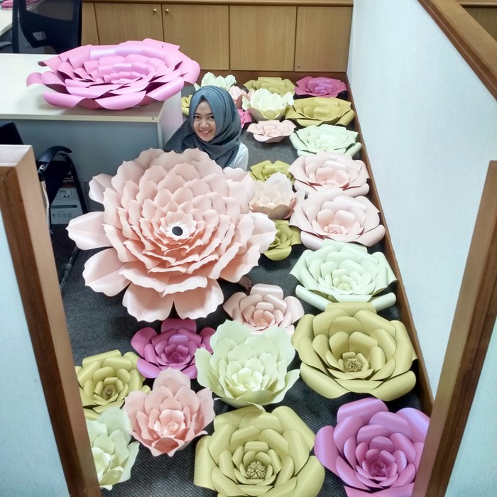 

Paper flower dekorasi bunga kertas 40