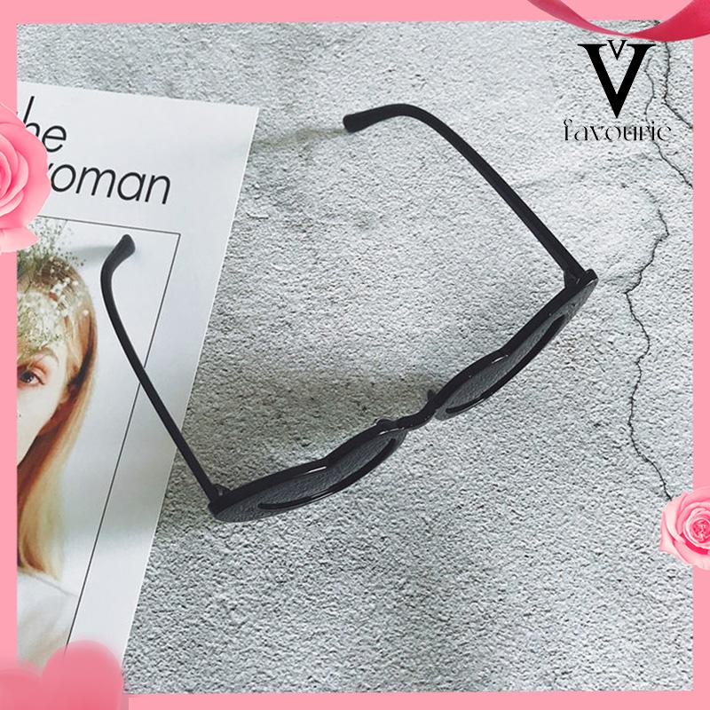 [COD]Fashion Wanita Wajah Besar Retro Cinta Kacamata Musim Panas Perjalanan Pose Kerai Sunglasses-FA