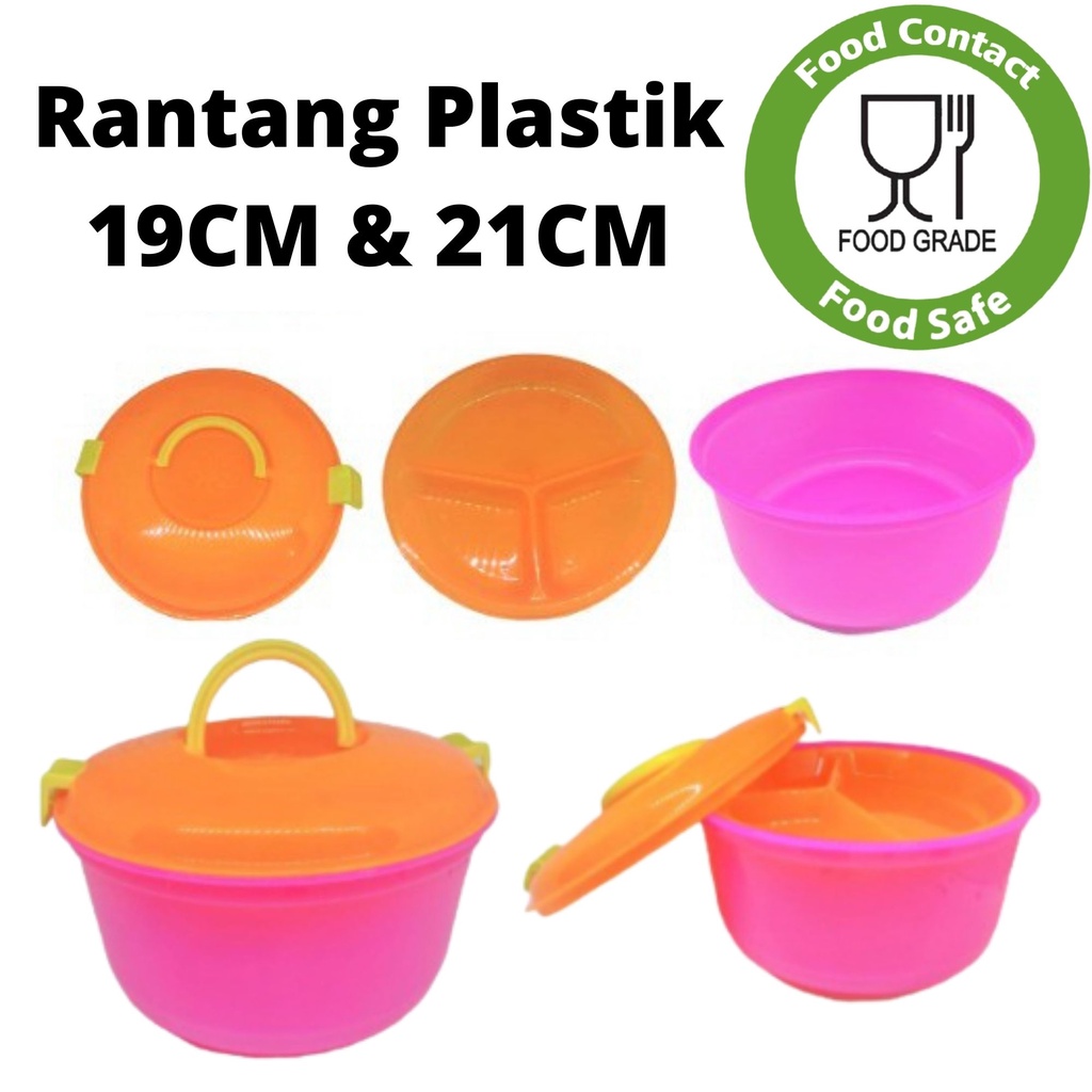 Rantang Plastik Set Susun Mini Lunch Box Plastik Kotak Makan Catering Tempat Penyimpanan Makanan Serbaguna