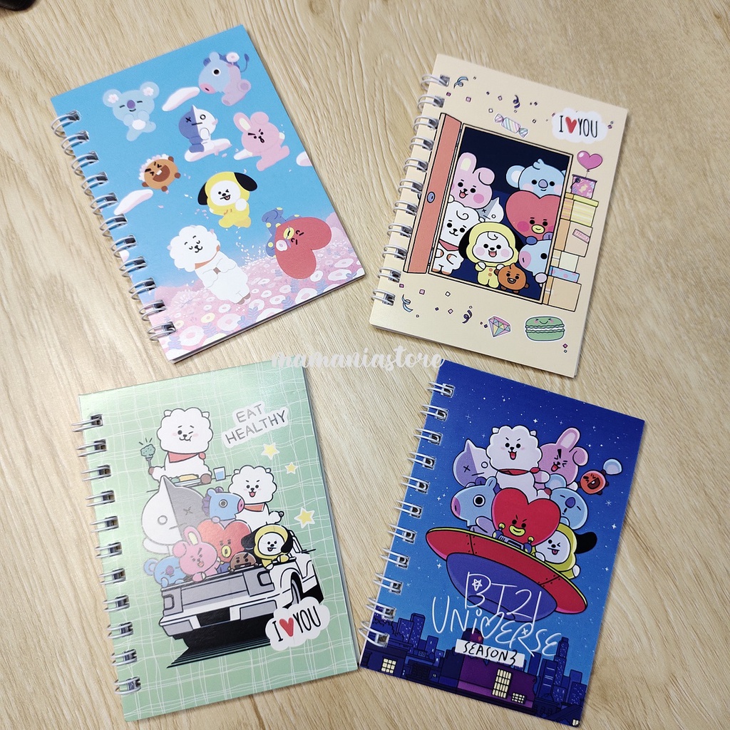 

MEMO RING BTS / MINI MEMO BT21 / MINI NOTES KARAKTER BTS / NOTES RING BT21