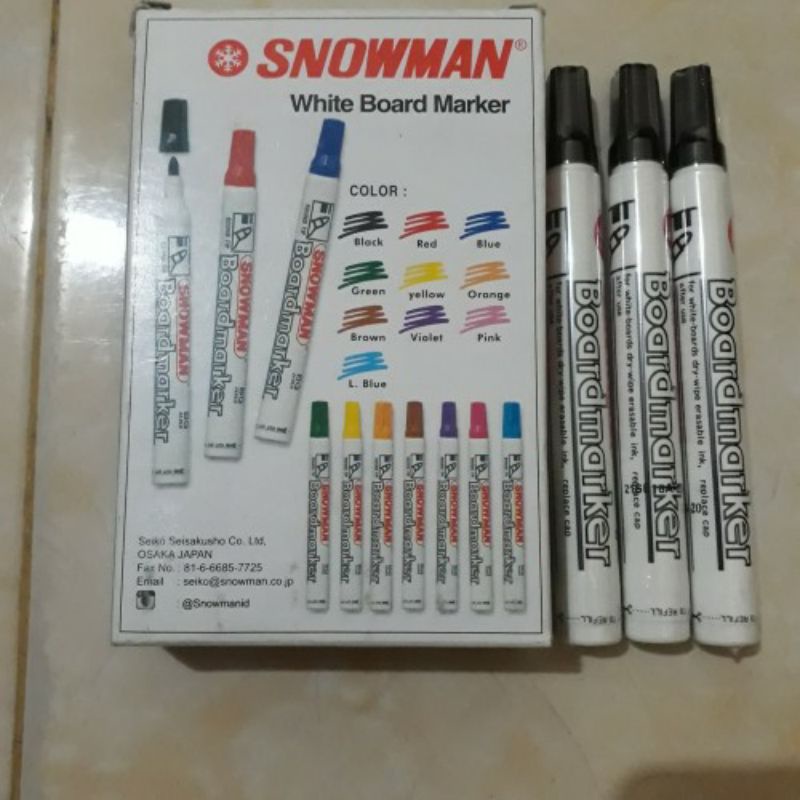 

Spidol snowman whiteboard maker (SATUAN)