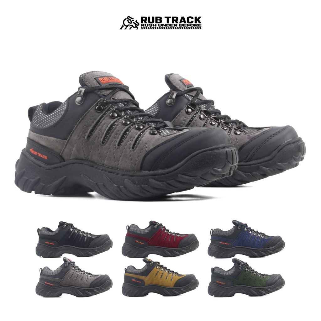 RUBTRACK - SEPATU SAFETY BOOTS PRIA TRACKING HIKING GUNUNG RUBICON PREMIUM QUALITY UJUNG BESI RUBICON DIENG