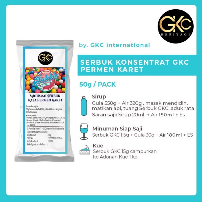 

Ay00! Bubuk minuman / Serbuk Minuman Bubble Gum GKC (Rasa Permen Karet)
