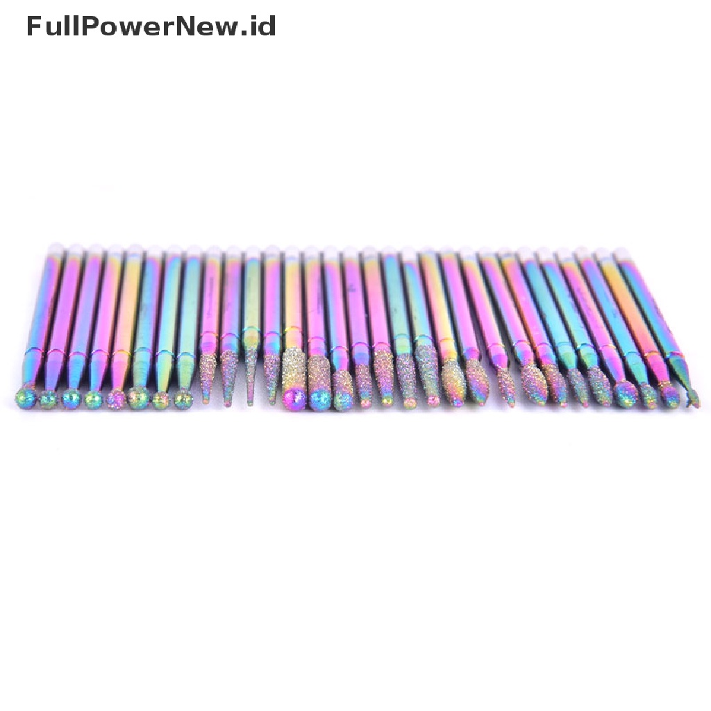 [KUKU PALSU] 10/30Pcs Nail Drill Bits Ceramic Head Nail Cuticle Polishing Manicure Art Tools .