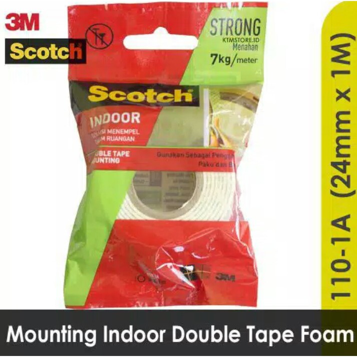 

To-Ja 3M SCOTCH 110 - 1 A Mounting Double Tape Size 24 mm x 1 m