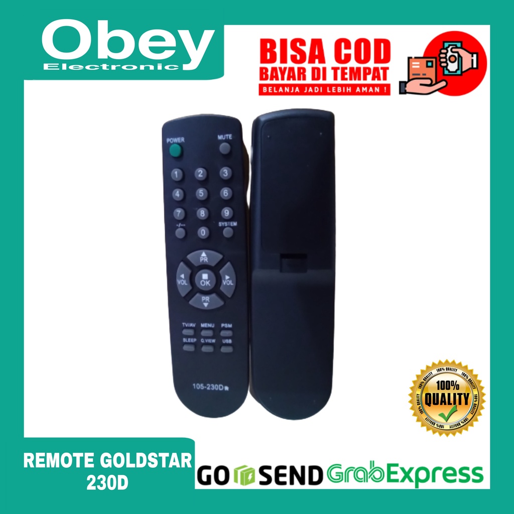 Remote GOLDSTAR TV 230D