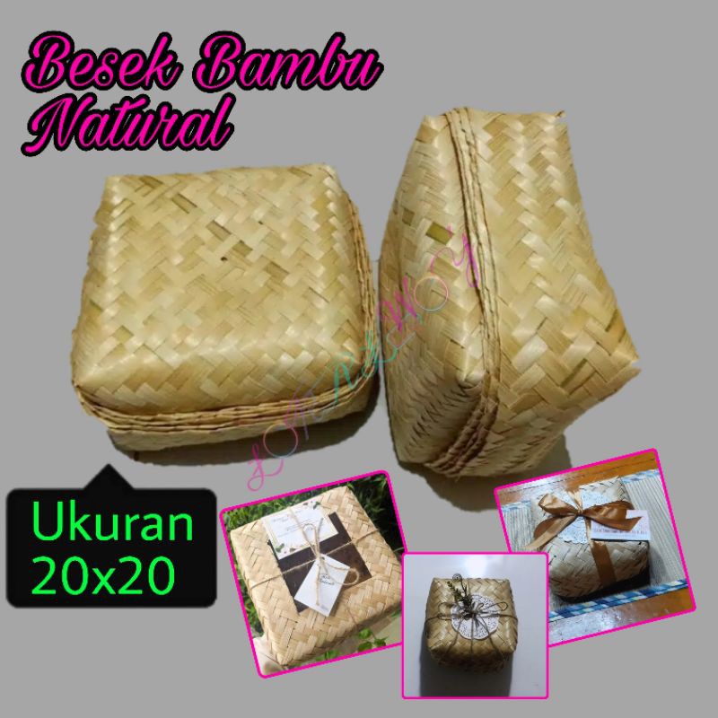 Jual Besek Bambu 20x20 Untuk Hambers Besek Bambu Hambers Lebaran ...