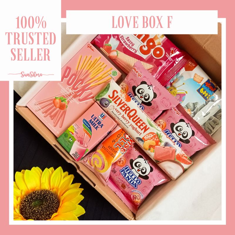 

Love Box F || SnackBox Pink Series || by Keranjang Gift