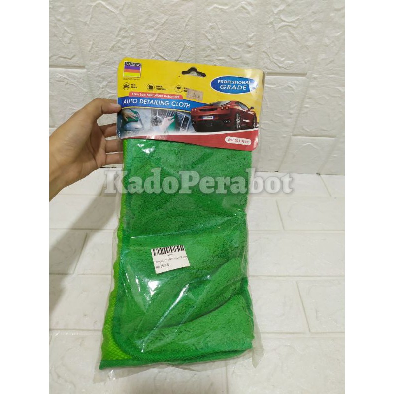 lap microfiber nagata 0004 - lap hijau microfiber - lap cuci mobil