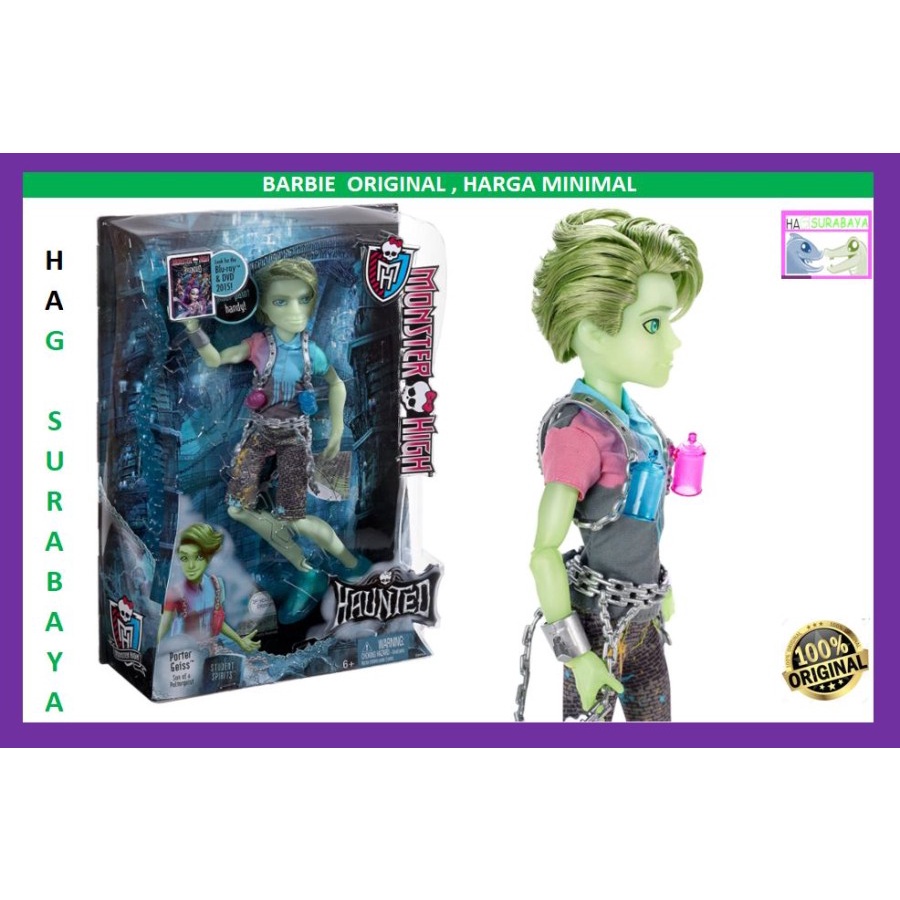 Monster High Haunted Student Spirits Porter Geiss Doll