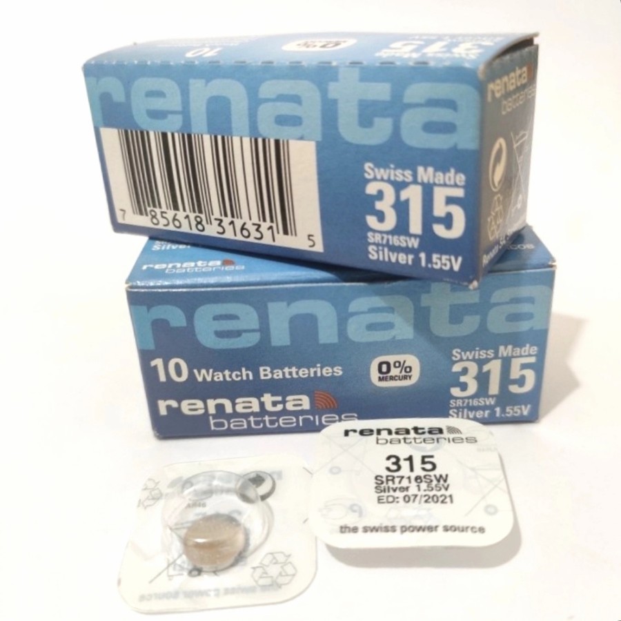 BATERAI / BATTERIES RENATA 315 SR716SW SWISS MADE ORIGINAL