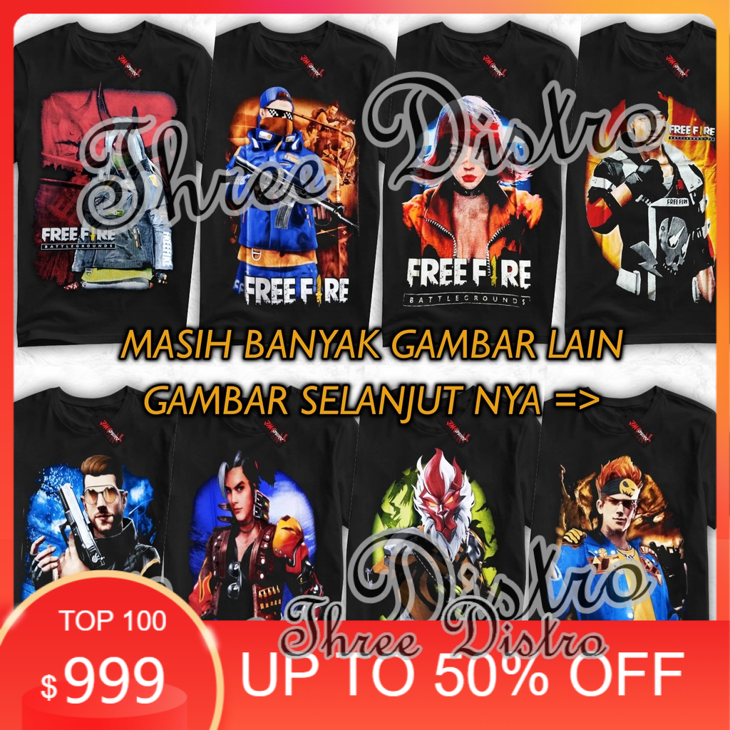 KAOS FREE FIRE BUNDLE FF BAJU ANAK ALOK BUDI 01 GAMING LETDA HYPER Shopee Indonesia