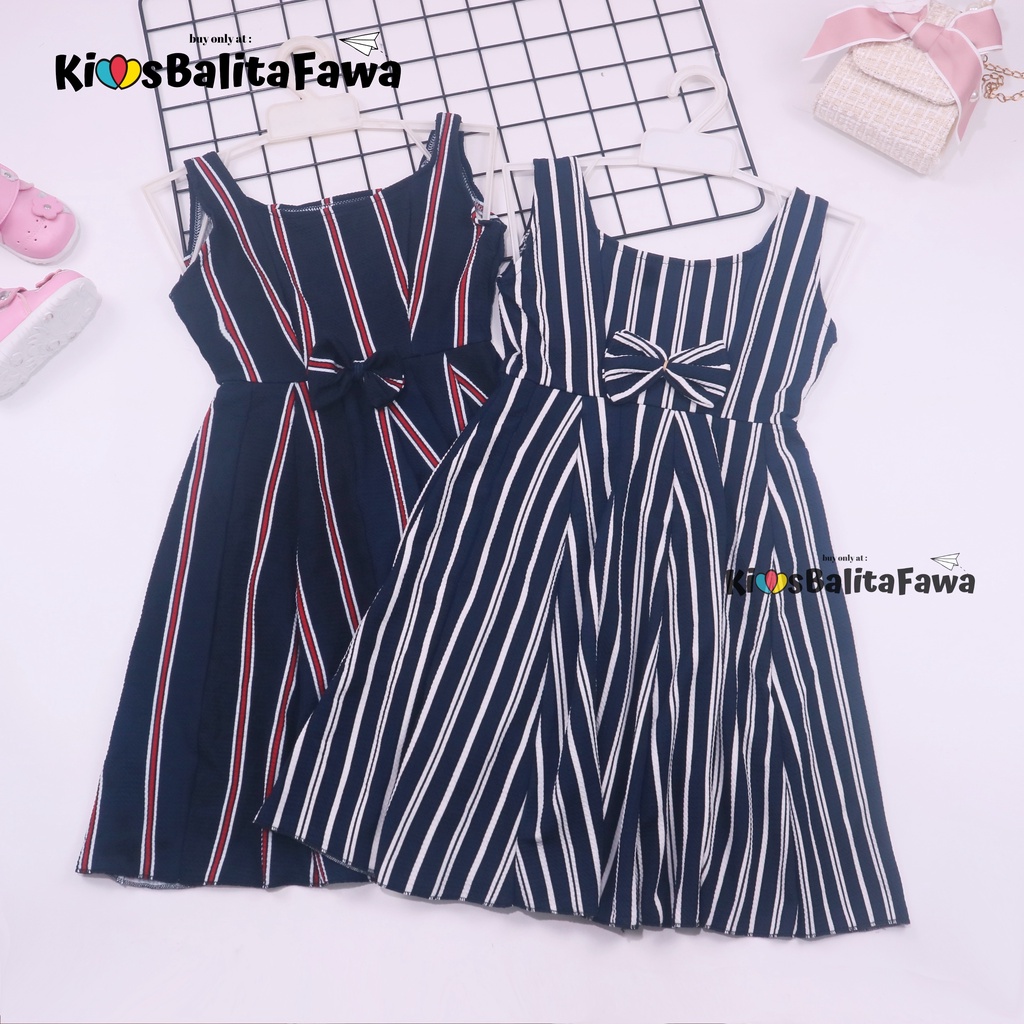 Dress Clairine uk Bayi - 7 Tahun / Baju Anak Perempuan Murah Dres Polos Yukensi Adem Pakaian Murah-5