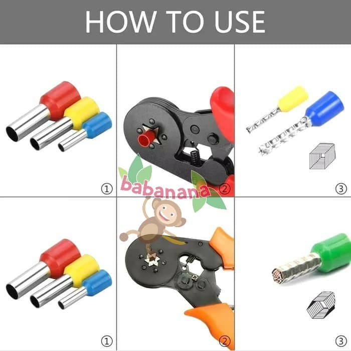 1200Pcs Assorted Electrical Wire Terminals Set Insulated Crimp Connect