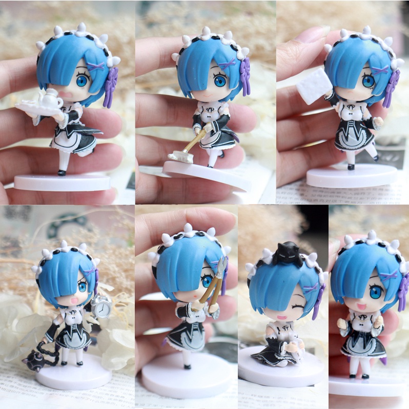 Figure Re:Life in a different world from zero Rem Maid Wear 7pcs/set