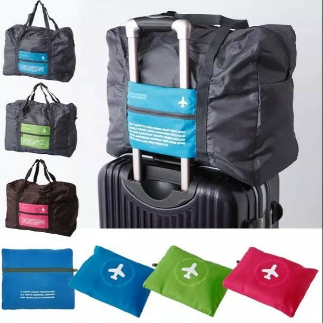 Happy Flight Folding Bag / Foldable Travel Bag / Hand Carry Tas Lipat