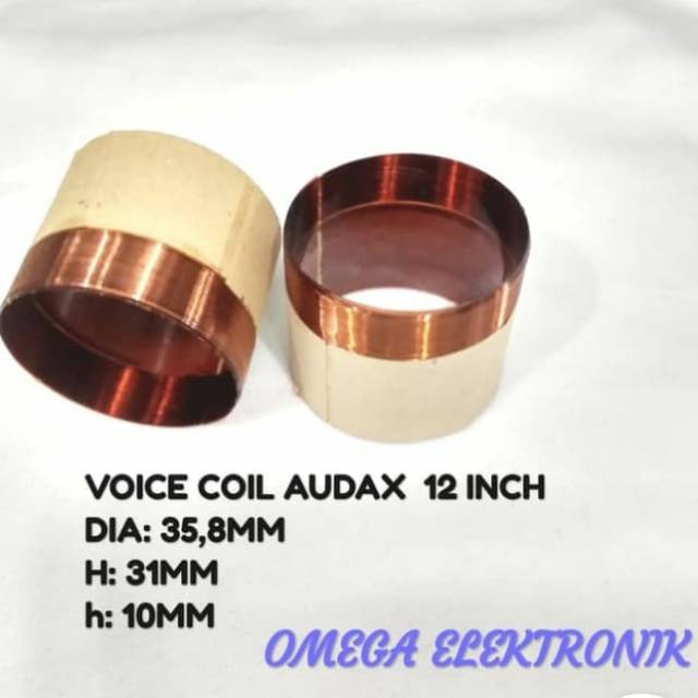 SPUL/SPOL/VOICE COIL SPEAKER AUDAX DIAMETER 35,8MM 12 INCH