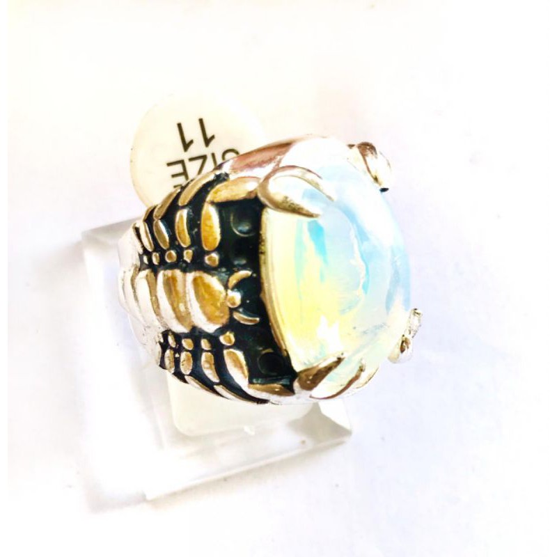 cincin batu akik model ikat scorpio kalajengking