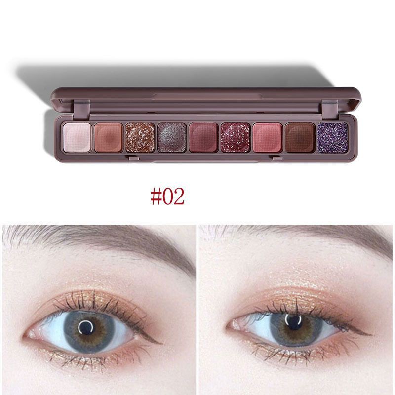 MakeUp Make Up Alat Kecantikan Eyeshadow LAMEILA Palette Matte and Glitter Eye Shadow Nude Shade Warna Matte