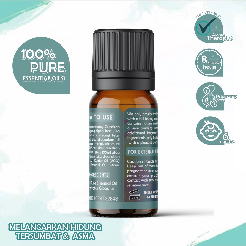 Eucalyptus Essential Oil - Minyak Aromaterapi Eukaliptus Pure Essential Oil 10ml