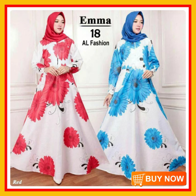  Baju  Gamis  Wanita Syar i Muslim Emma12 Marwah Gamis  Modis 