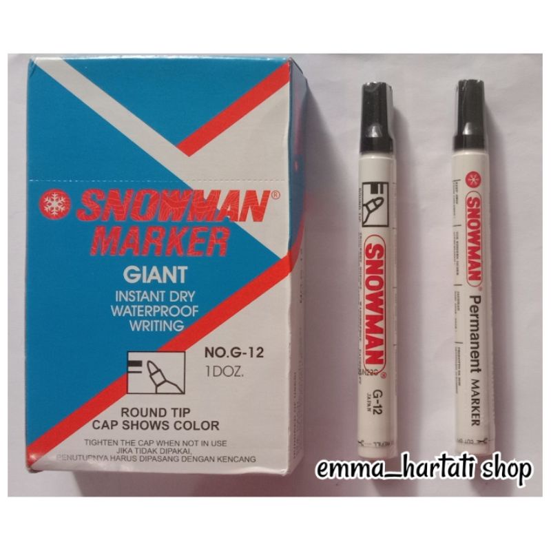 

Spidol Snowman Permanent/Snowman marker No. G-12