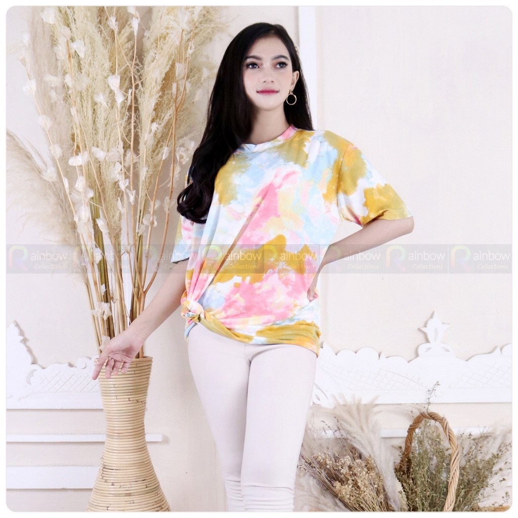 Kaos Jumbo TIE DYE / Atasan Jumbo BIG SIZE TIE DYE murah