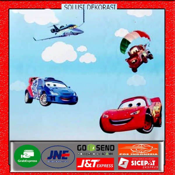 wallstiker dinding motif cars | 45 cm x 10 meter | solusi dekorasi | wallpaper stiker dinding