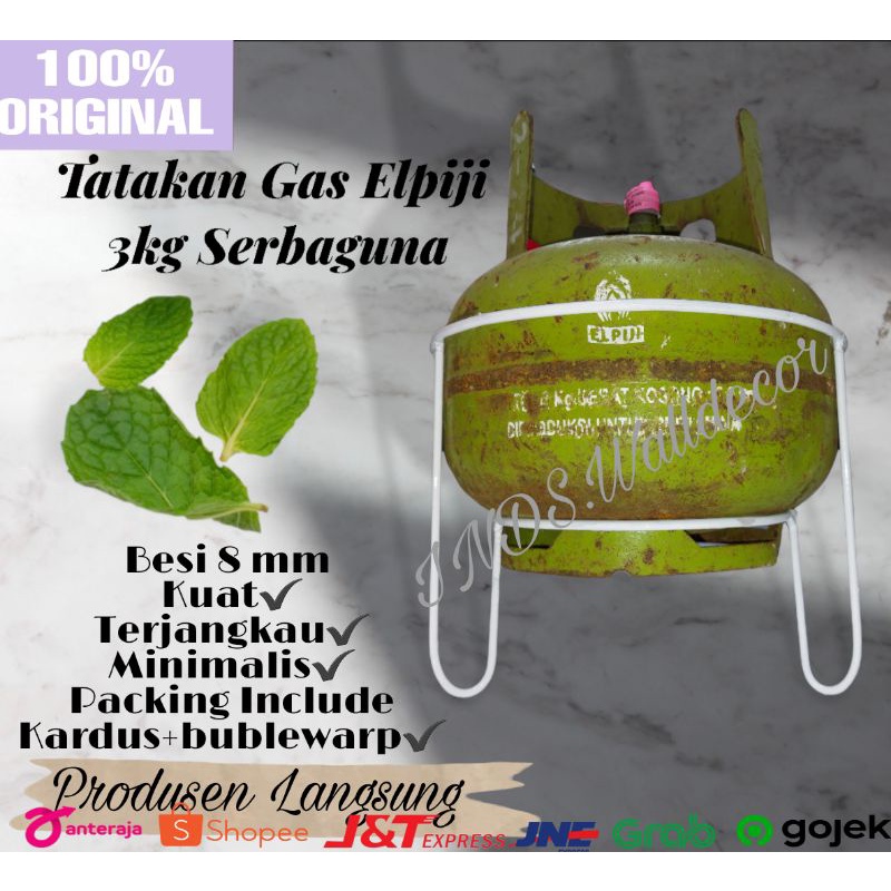 Tatakan Sebaguna/ Tatakan Galon/ Tatakan Rak Tabung Gas Elpiji 3kg Besi Murah