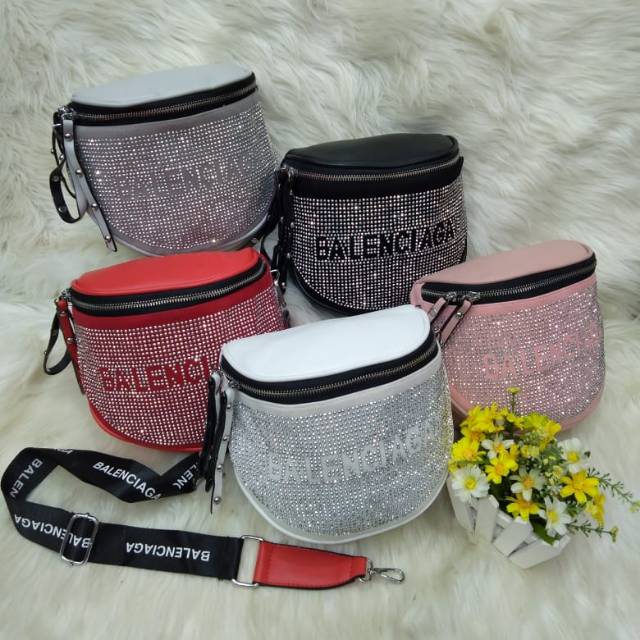 TAS BALENCIAGA SWAROVSKI SLEMPANG