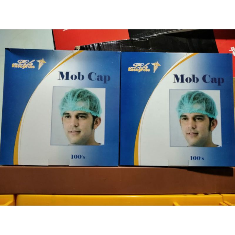 mop cap resources isi 100 pcs penutup kepala